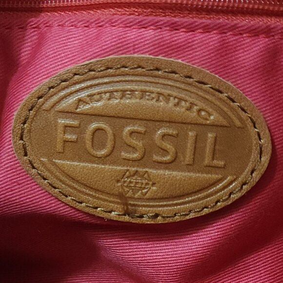 Fossil Tan Leather Slingback Backpack
